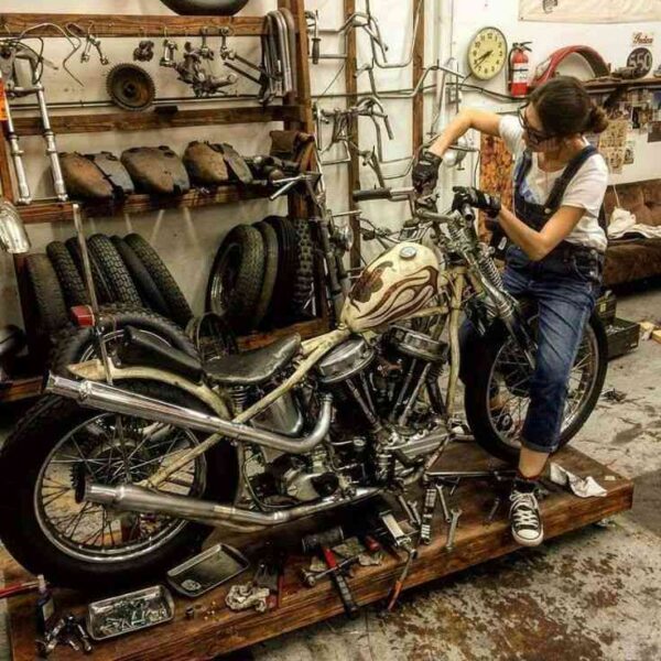 Working on a Chopper